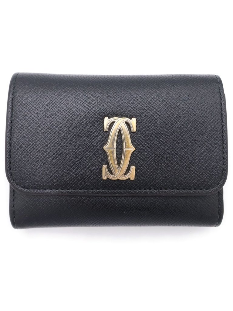 Cartier C De Cartier Mini Wallet Black